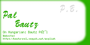 pal bautz business card